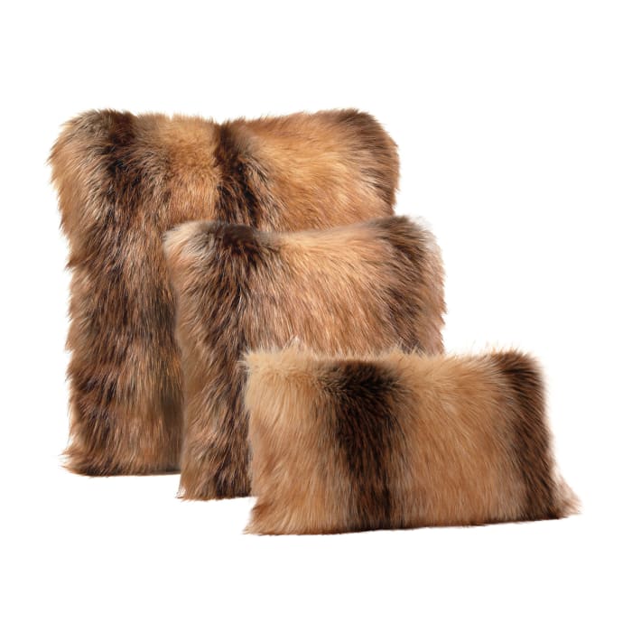 Limited Edition Red Fox Faux Fur Throw Pillow | Ross-Simons