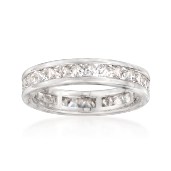2.30 ct. t.w. Princess-Cut CZ Eternity Band in Sterling Silver