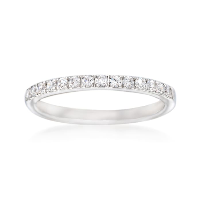 Simon G. .26 ct. t.w. Diamond Wedding Ring in 18kt White Gold