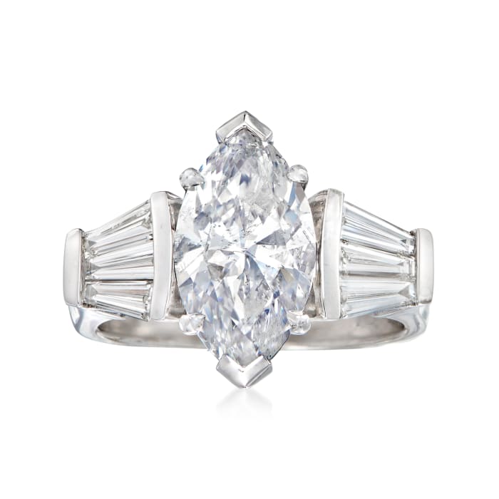 Majestic Collection 3.93 ct. t.w. Diamond Ring in 18kt White Gold