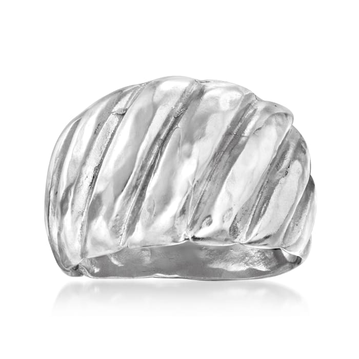 Italian Sterling Silver Shrimp Ring