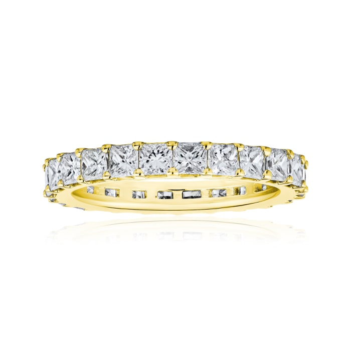3.80 ct. t.w. Princess-Cut Diamond Eternity-Style Wedding Band in 14kt Yellow Gold