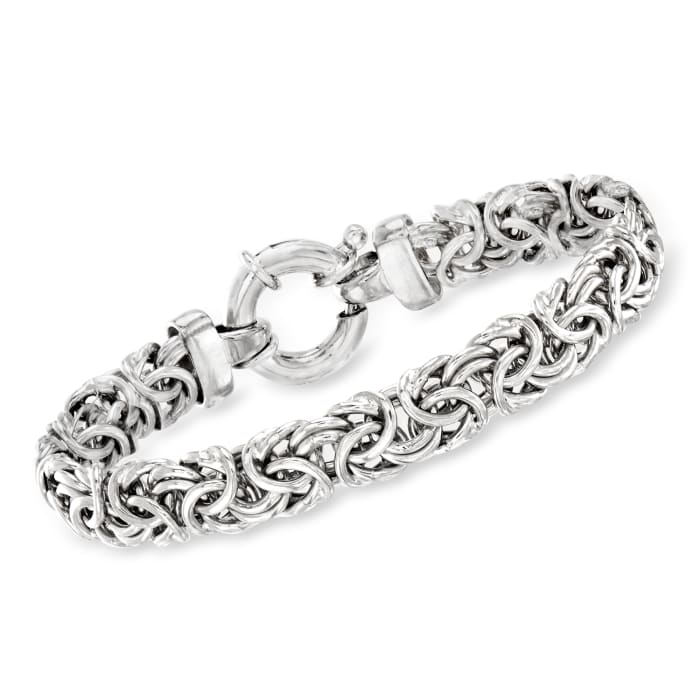 Sterling Silver Medium Byzantine Bracelet