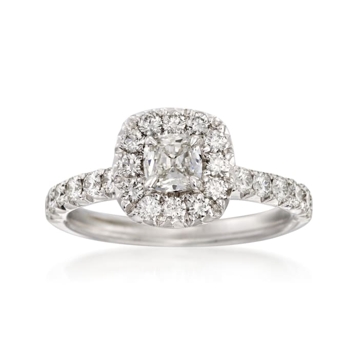 Henri Daussi 1.04 ct. t.w. Diamond Engagement Ring in 18kt White Gold