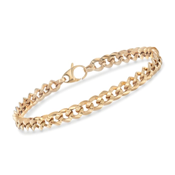 18kt Yellow Gold Curb-Link Bracelet