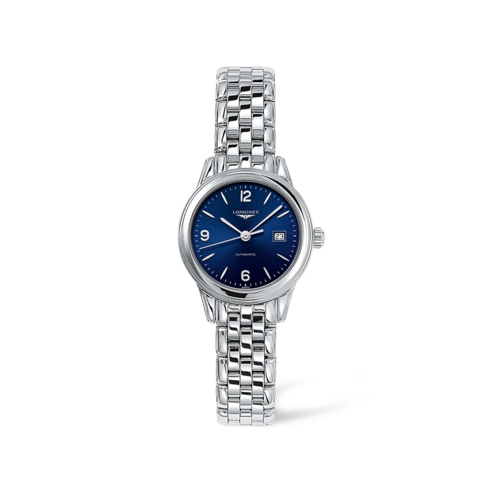 Longines Flagship Women's 30mm Automatic Stainless Steel Watch - Blue Dial