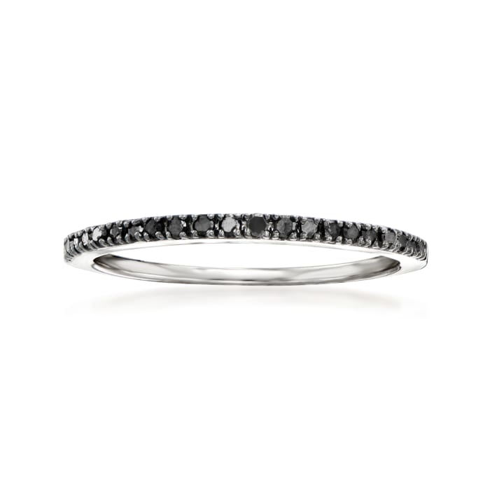 .15 ct. t.w. Black Diamond Ring in Sterling Silver