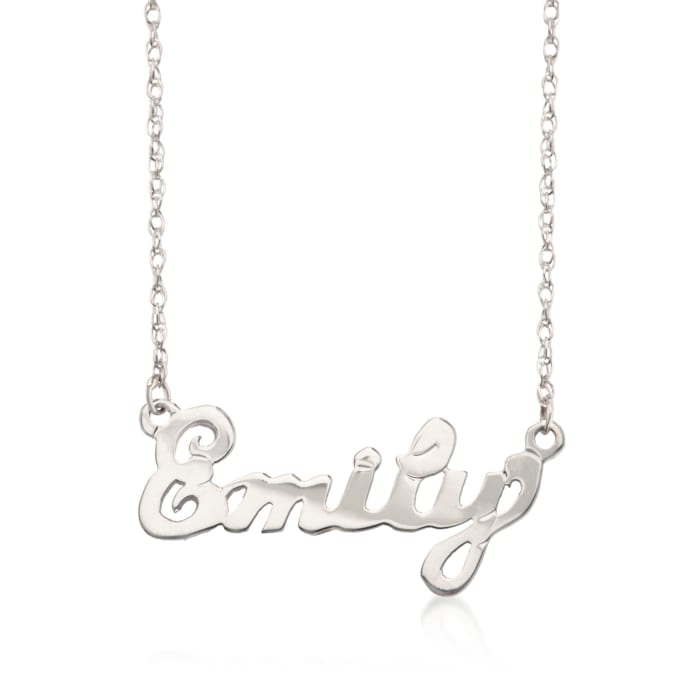 Child's Sterling Silver Personalized Name Necklace