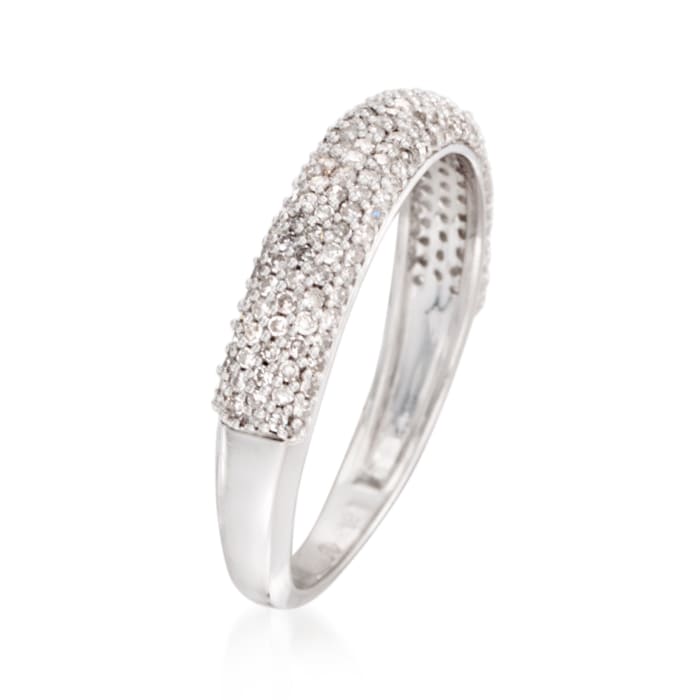 .50 ct. t.w. Pave Diamond Ring in Sterling Silver | Ross-Simons