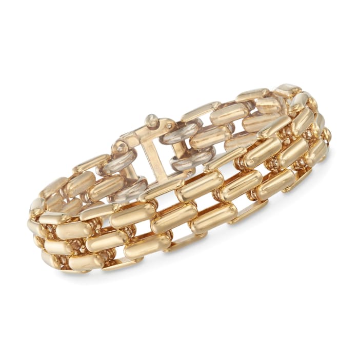 18kt Yellow Gold Panther-Link Bracelet