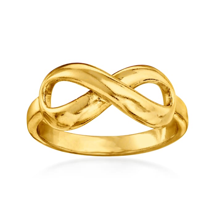 18kt Gold Over Sterling Infinity Ring