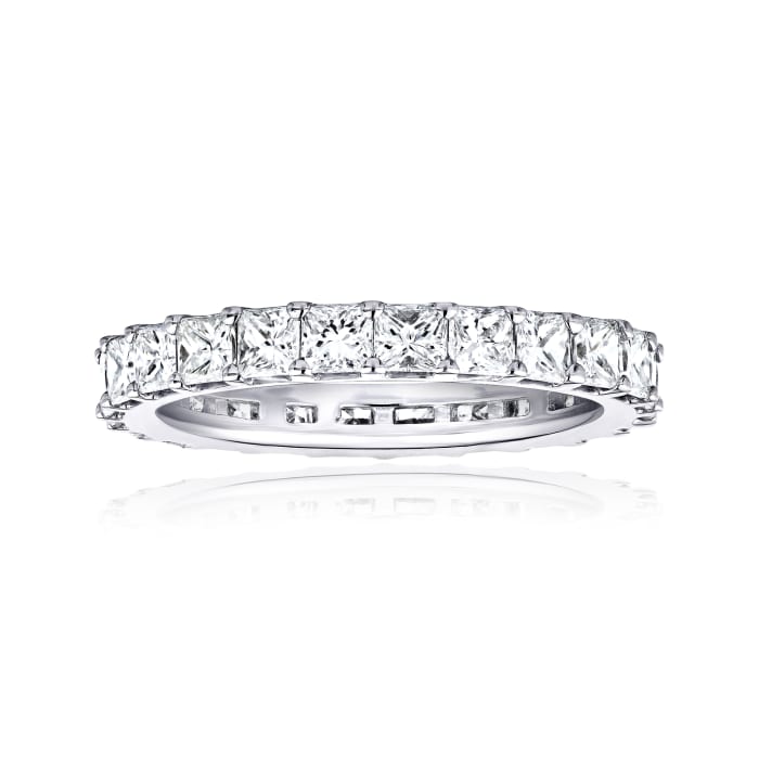 4.90 ct. t.w. Princess-Cut Diamond Eternity-Style Wedding Band in 14kt White Gold
