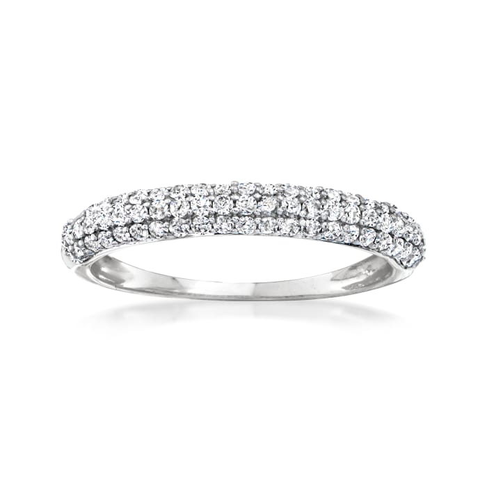 .50 ct. t.w. Pave Diamond Ring in 14kt White Gold