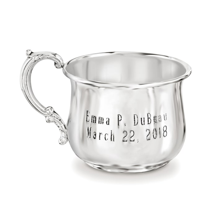 Empire Sterling Silver Personalized Bulged Baby Cup
