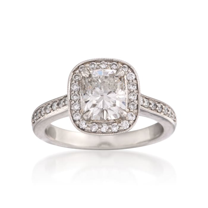 1.85 ct. t.w. Certified Diamond Engagement Ring in Platinum