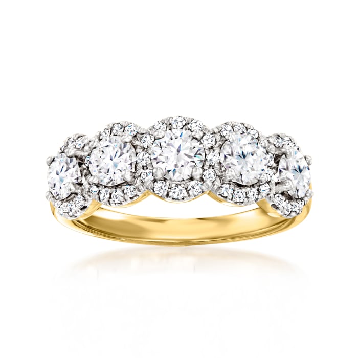 1.50 ct. t.w. Diamond Anniversary Ring in 14kt Yellow Gold