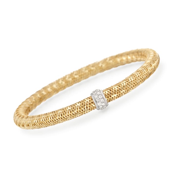 Roberto Coin &quot;Primavera&quot; .24 ct. t.w. Diamond Bracelet in 18kt Yellow Gold