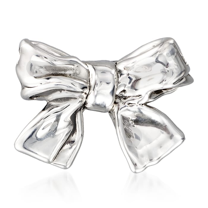 Sterling Silver Bow Pin/Pendant