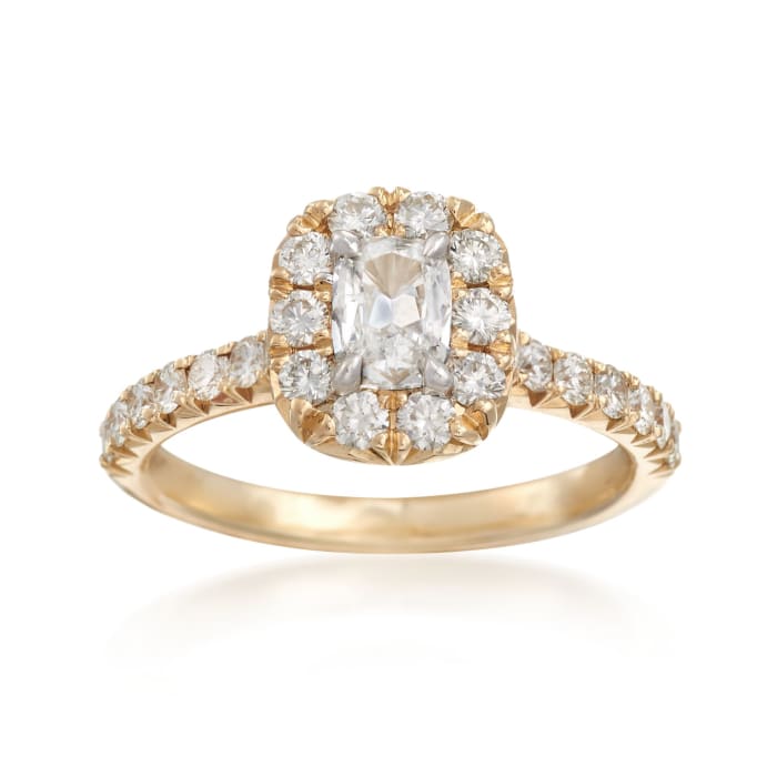Henri Daussi 1.14 ct. t.w. Diamond Engagement Ring in 14kt Yellow Gold