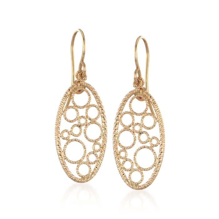 Roberto Coin &quot;Bollicine&quot; 18kt Yellow Gold Drop Earrings  